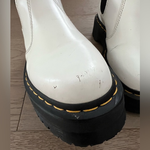 Dr. Martens 2976 Quad Chelsea Platform Boots – White Leather (EU 37 / US M 5) - Picture 12 of 16